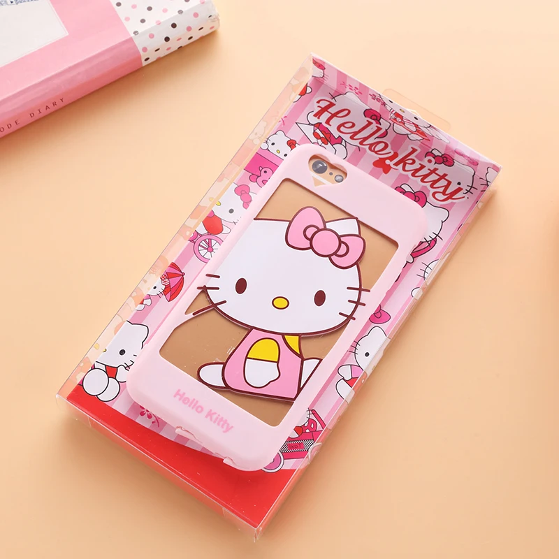 Для iphone 7/7 plus полый Doraemon чехол для 5 5S 6 6S Мягкий с мультяшным розовым котом девочек