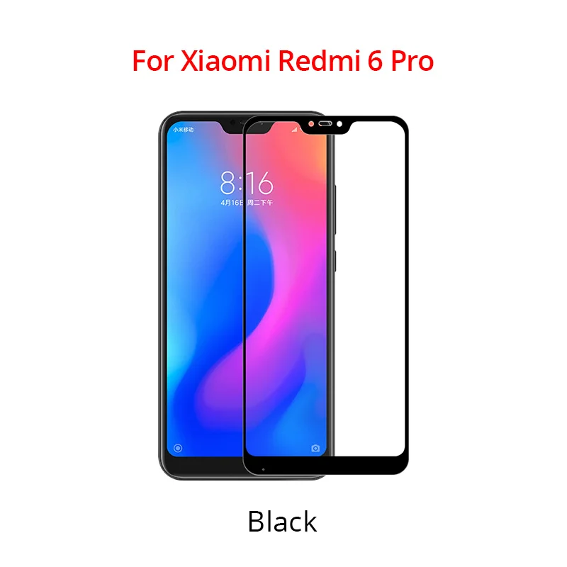 PZOZ Xiao mi Pocophone F1 glass mi 2 2S 5X A2 lite glass Red mi Note 5 6 7 K20 Pro 4X5 Plus 7A закаленное стекло Полное покрытие экрана - Цвет: Redmi 6 Pro