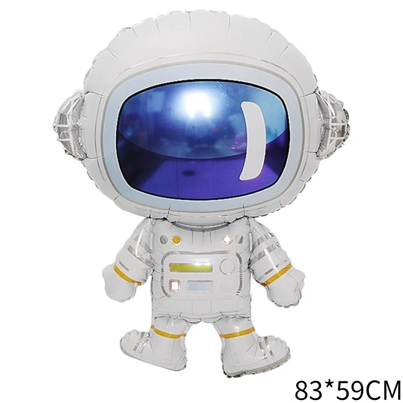 1pc astronaut 1 шт. надувной космонавт, воздушные шары из фольги для ракеток на день рождения, космические шары, декор тема галактики вечерние мальчики, спрос среди детей, гелиевые шары - Цвет: 1pc astronaut