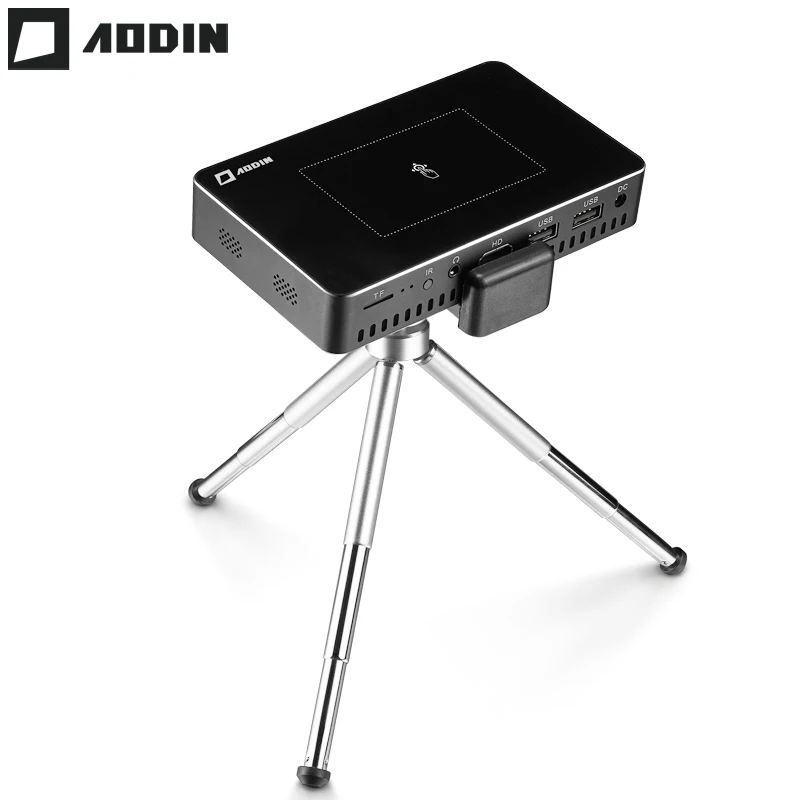 Мини проектор AODIN M9 1 + 32G Pico hd Smart Multi touch DLP портативные проекторы карманный
