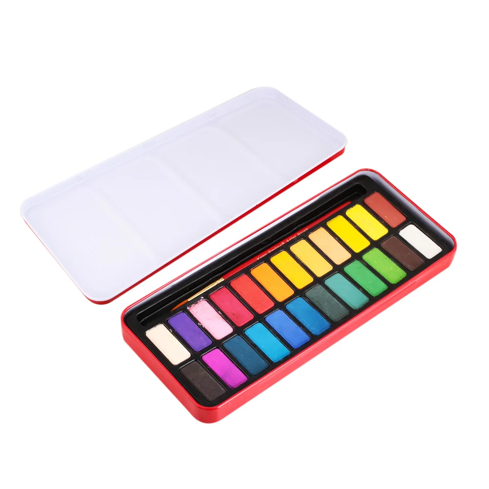 Красные железные ящики твердый акварельный пигмент профессиональный рисунок