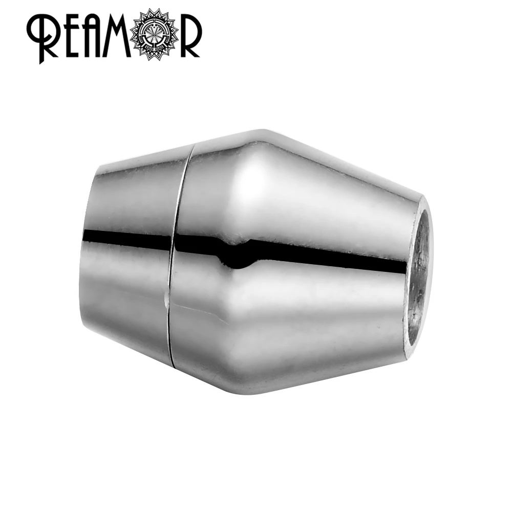 REAMOR 5 мм Ювелирные изделия для женщин и мужчин браслет застежка Сделай Сам 316l