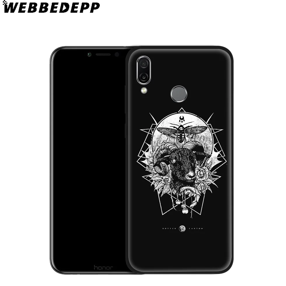 WEBBEDEPP Devil Satan мягкий чехол для Huawei P8 P9 P10 P20 P30 Lite Pro P Smart Z Plus 2019 Y6 Prime 2018 2017 Mini |