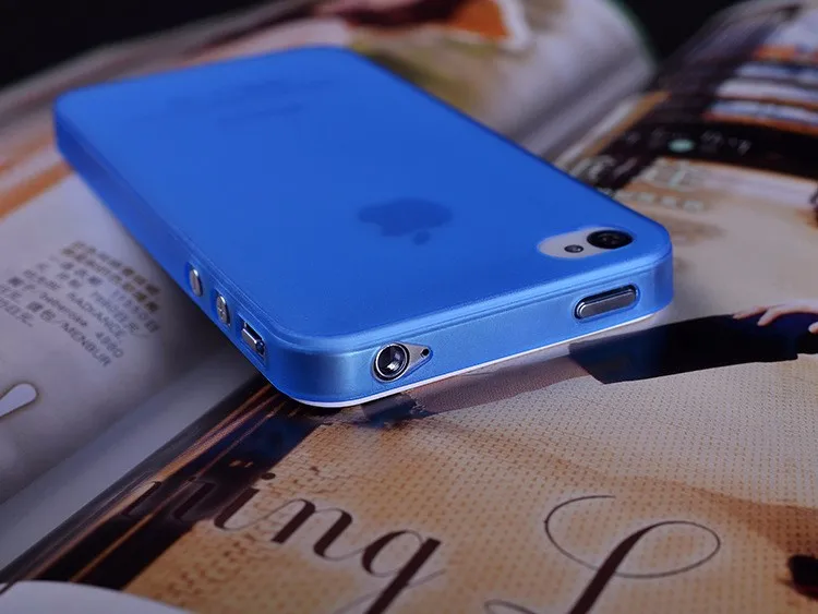 Ультратонкий матовый прозрачный чехол 0 3 мм для iPhone 4S пластиковый телефона