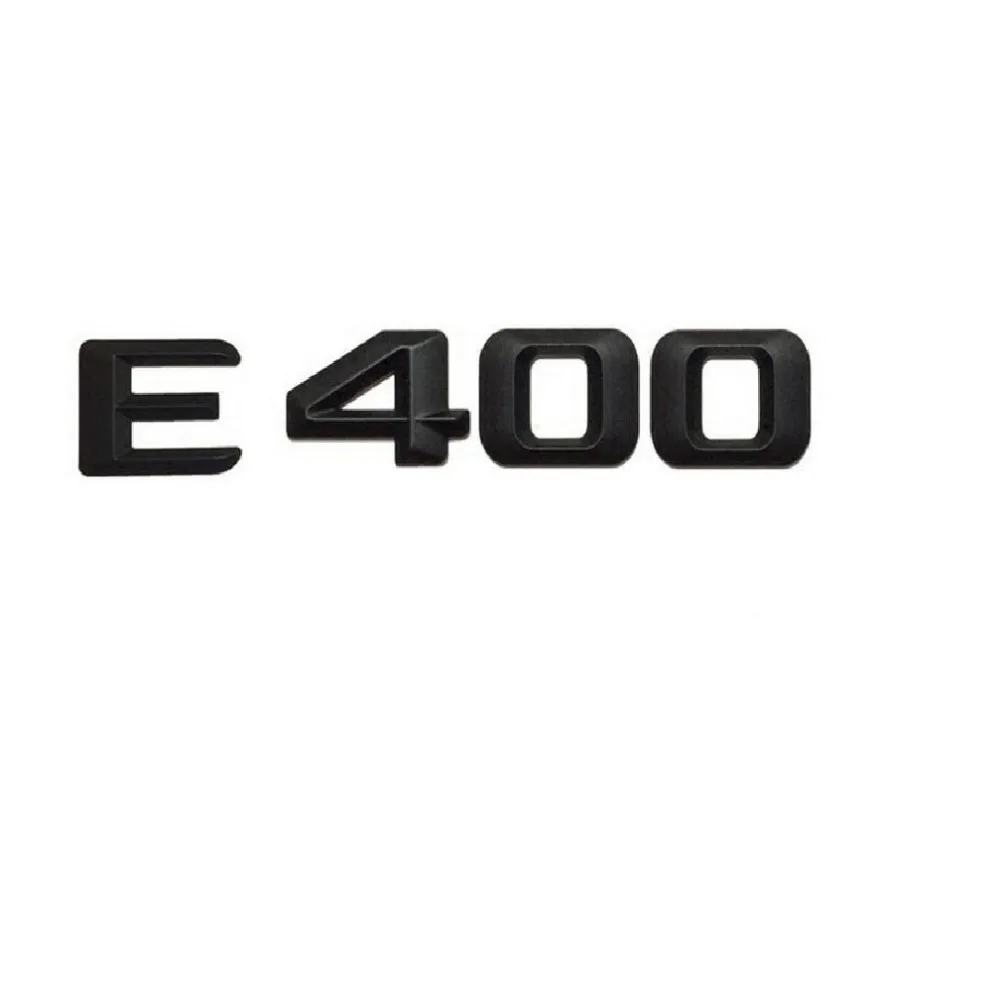 Матовая черная наклейка на багажник с надписью E 400 значком и для Mercedes Benz Class E400|badge