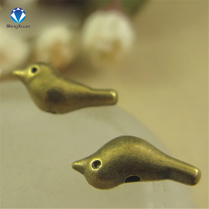 

MINGXUAN 20pcs/lot 16x8x5.2mm Antique Bronze Birds Charm Pendant for Diy Necklace Jewelry Making Handmade Craft C926