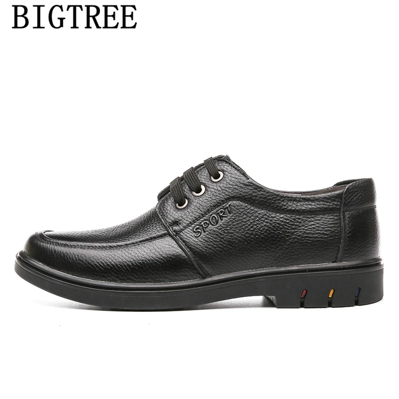 Мужские официальные туфли из натуральной кожи деловые мужские коричневые