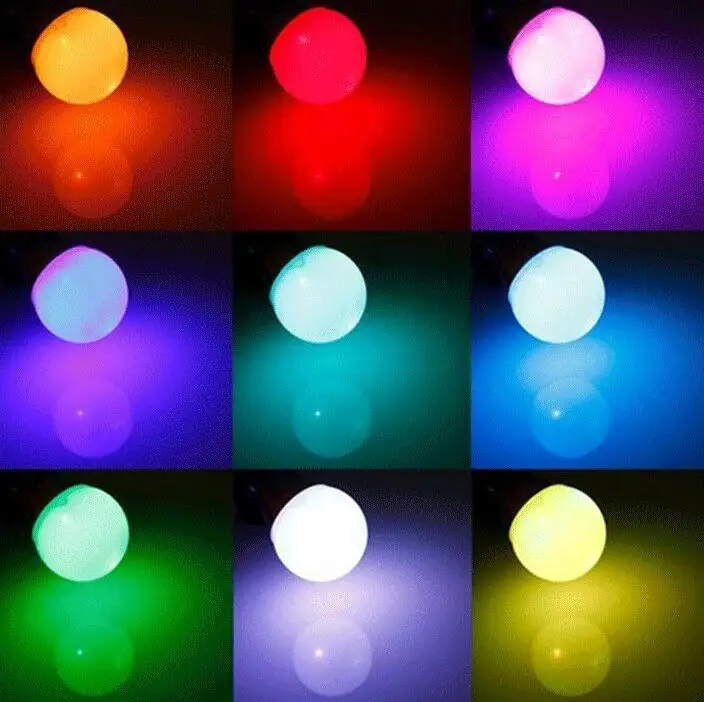 Светодиодная RGB-лампа E27 E14 3 Вт 110 В 220 16 цветов с ИК-пультом ДУ | Освещение