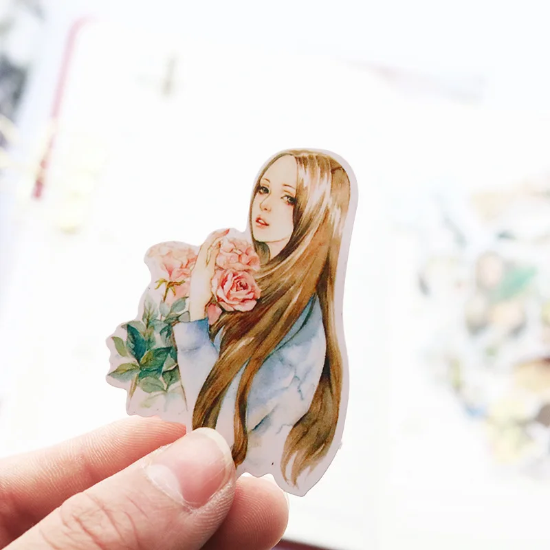 1 шт./Продавать акварель Еда канцелярские наклейки пакет разместил его Kawaii