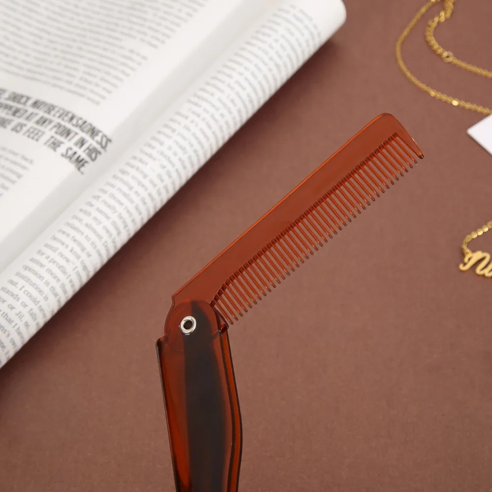 Расческа для волос складная 2 цвета карманная расческа усов и бороды мужчин