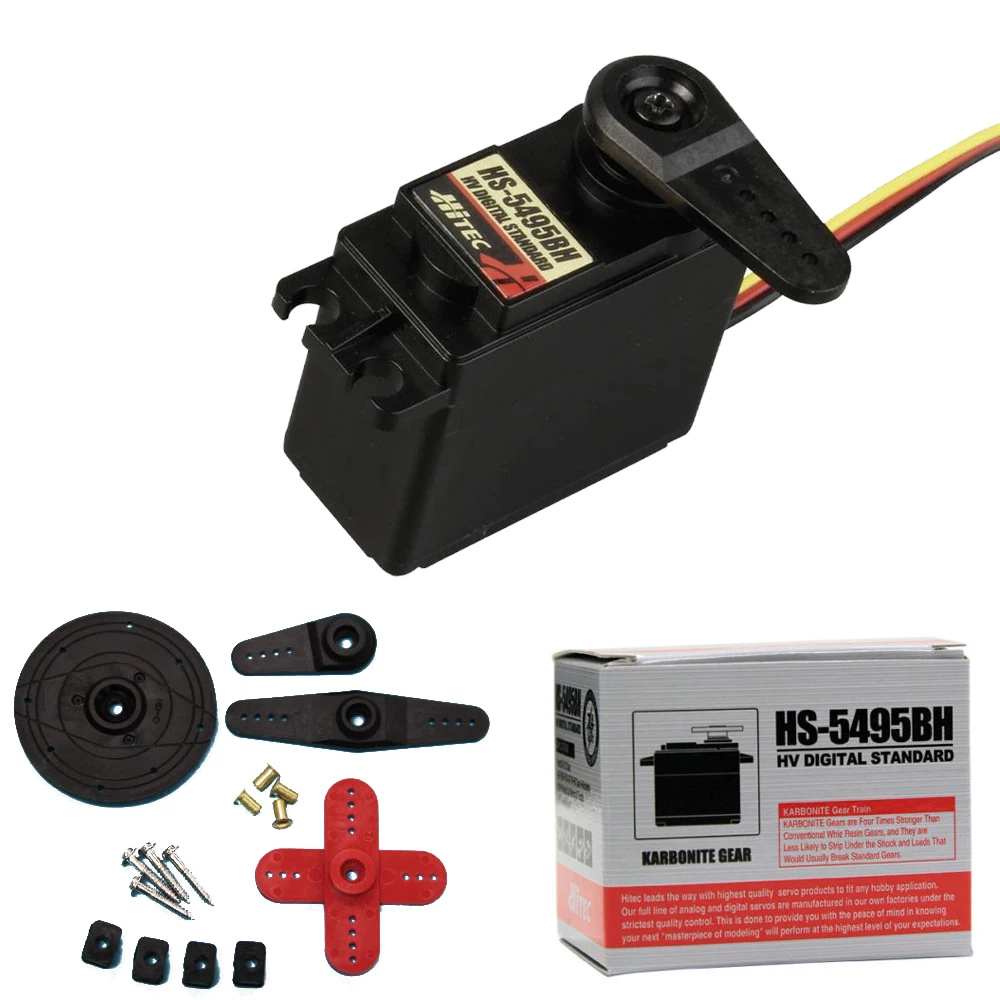 Оригинальный цифровой Стандартный высоковольтный сервопривод Hitec HS 5495BH 0 15 S 7 5 кг