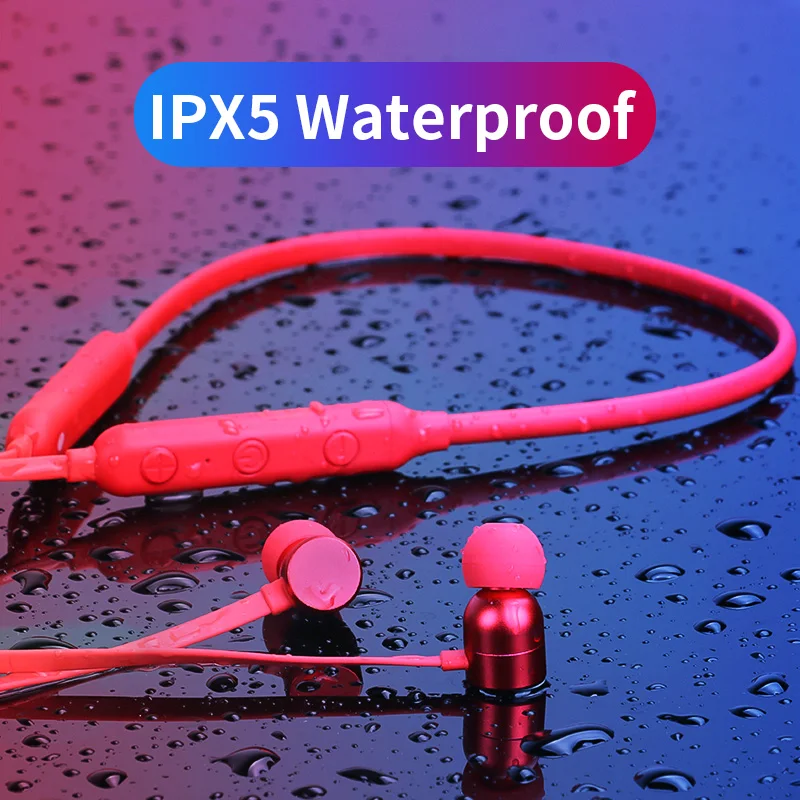 

Langsdom BX9 12Hours Wireless Headphones IPX5 Waterproof Sports Bluetooth Earphone with Mic Bass Bluetooth Earphones for phone
