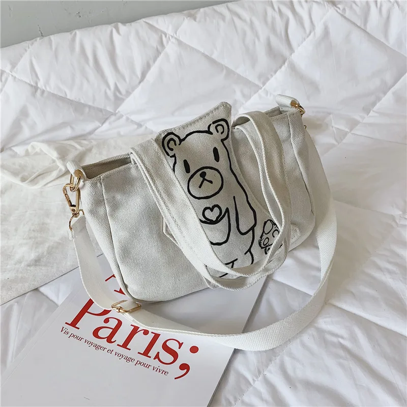 Новые детские сумки мини для девочек Мультяшные холщовые через плечо