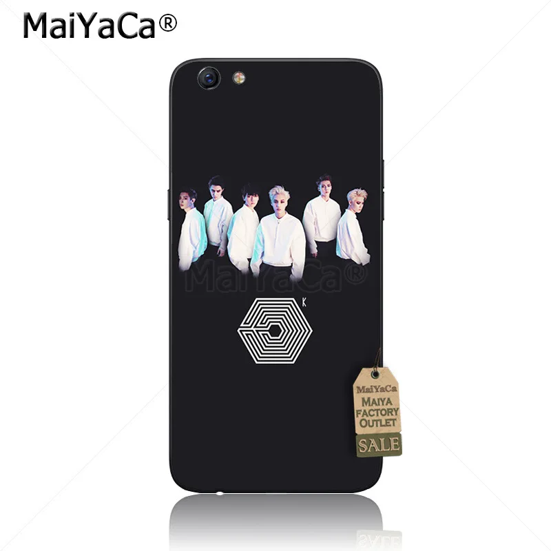 MaiYaCa pop exo Lucky een черный мягкий ТПУ чехол для телефона Аксессуары OPPO R9s R11 R9 R15 ЧЕХОЛ