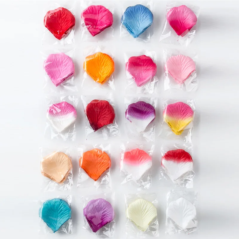 2000 шт./лот Лепестки Роз 20 Цветов Свадебные Украшения Мода Atificial Цветы Petalos de Rosa Petalas