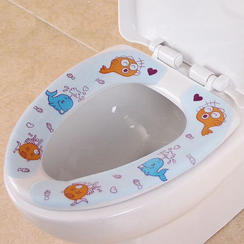 2018 новый чистый и Удобный липкий чехол для унитаза коврик ванной туалета
