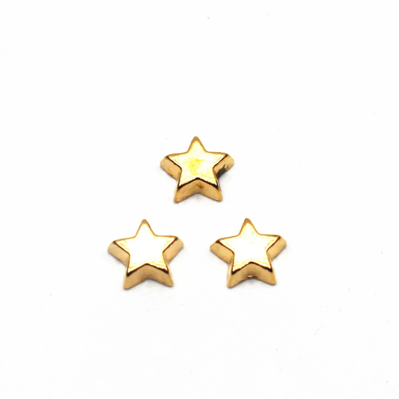 Новое поступление 20 шт./партия плавающая подвеска из сплава с золотыми звездами