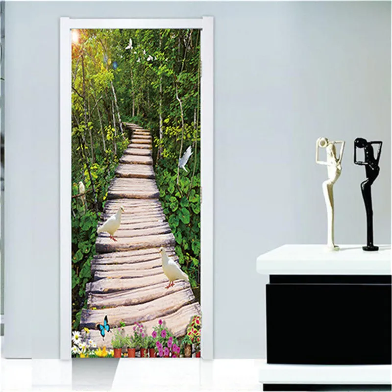 Красная телефонная будка на улице обои Размер ремонт дома украшение для двери