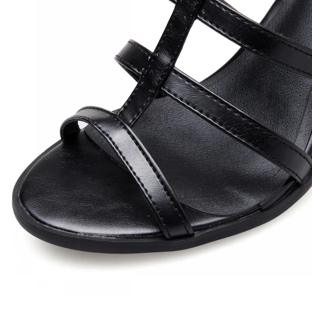 С перекрестной шнуровкой оптовая продажа обувь большого размера Гладиатор