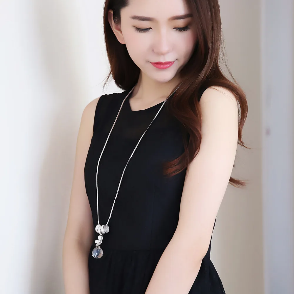 Дара новые модные женские туфли драгоценное длинное ожерелье цветок круги