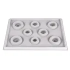 Доска из серых флокированных бусин для изготовления браслетов, бусин, бисерого цвета, органайзер для изготовления ювелирных изделий сделай сам, дизайнерские аксессуары для рукоделия