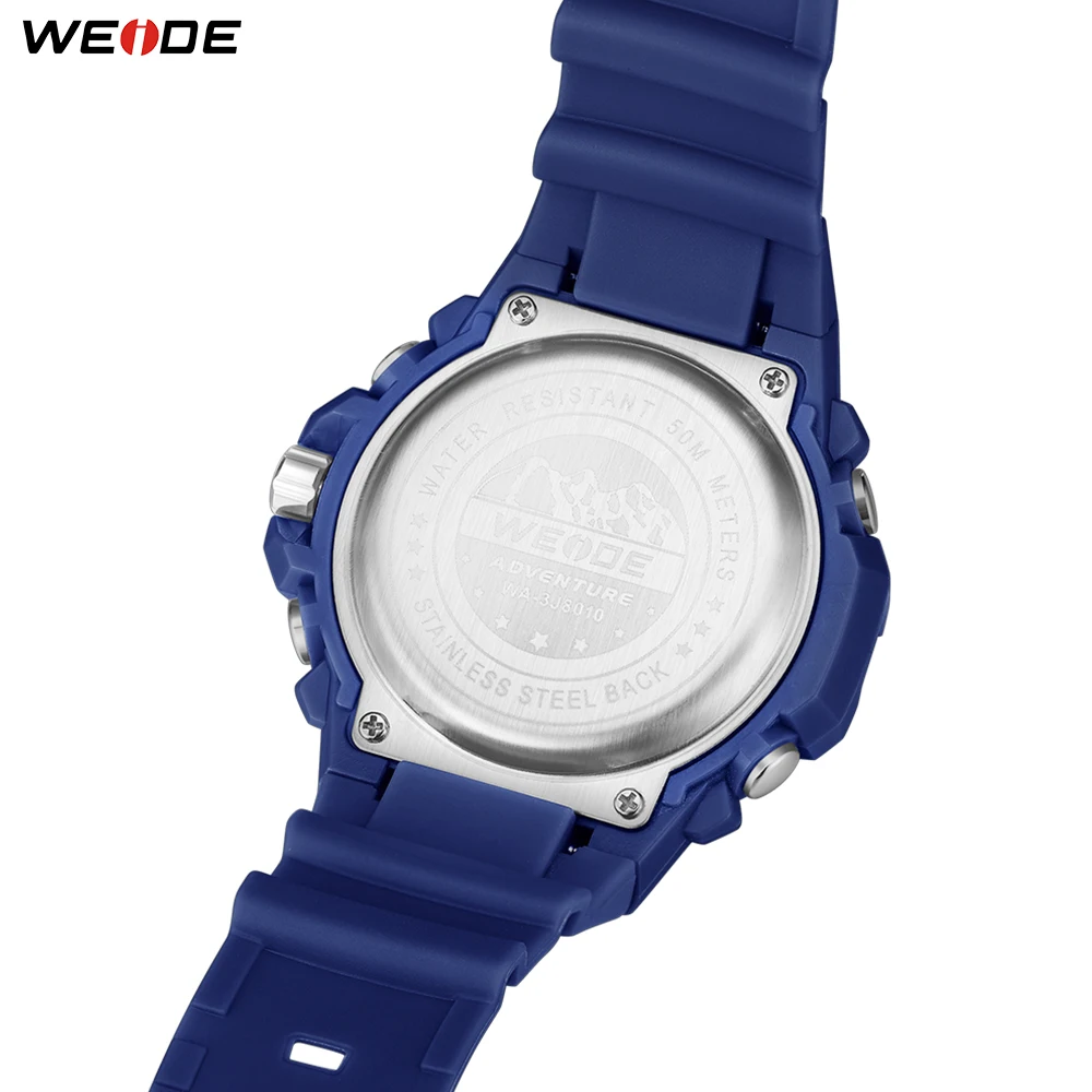 WEIDE Новые Модные мужские спортивные часы кварцевые аналоговые светодиодные