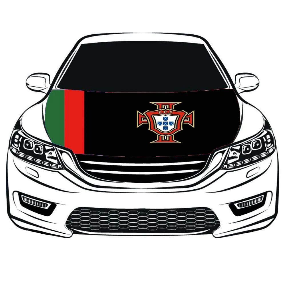 Португалия Сборная капот, Португалия накладка на капот автомобиля флаг, флаг двигателя, спандекс, четыре стороны снаряда ткань