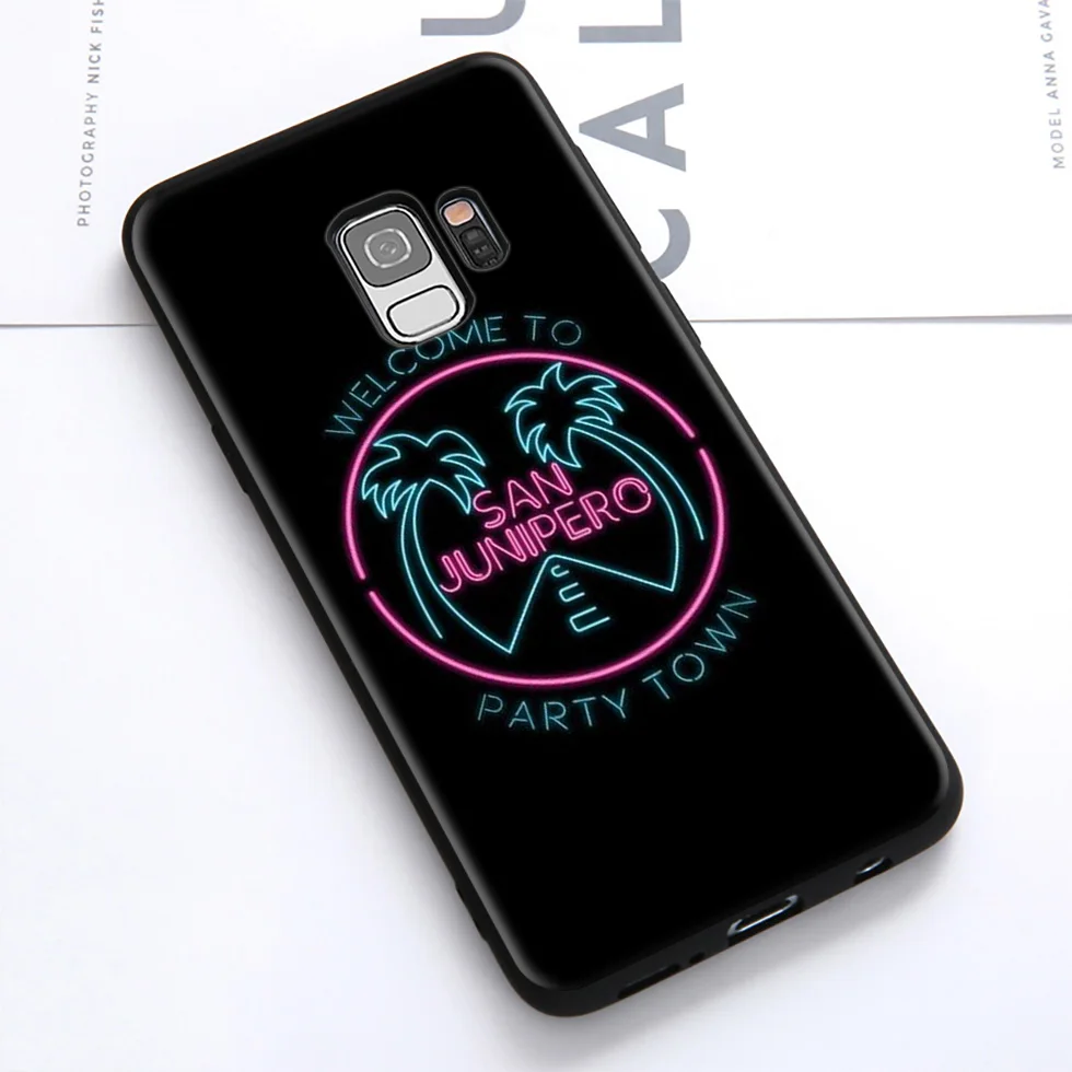 WEBBEDEPP черный зеркальный ТВ-шоу мягкий чехол для Samsung Galaxy S10 S10e S9 S8 Plus S7 S6 Edge &amp J6 2018