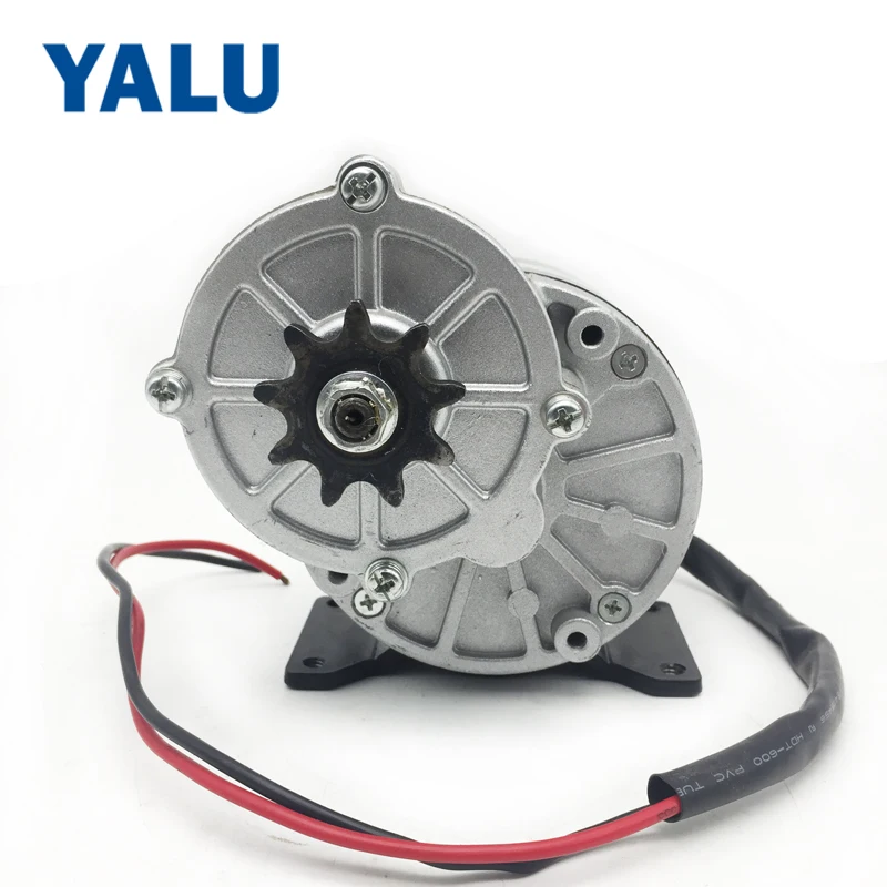 MY1016Z 12 V-36 V 250W 350W электрического мотоцикла ATV е-скутер способный преодолевать Броды мотор щёточный двигатель постоянного тока с 420 звездочки цилиндрическая литий-ионный аккумулятор картинг транспортного средства