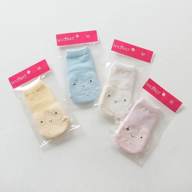 Милые носки для новорожденных нескользящие маленьких девочек Носки из хлопка