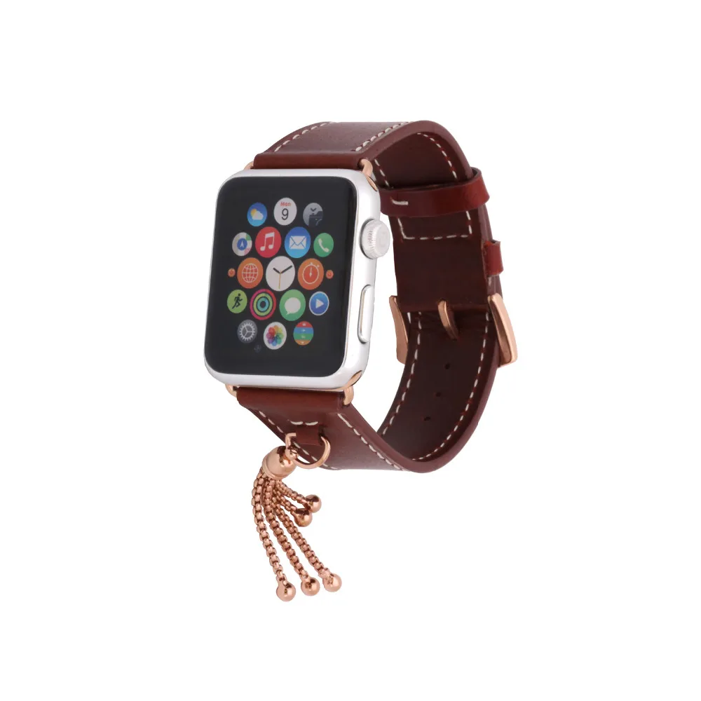 Натуральная кожа ремешок для Apple Watch группа 42 мм/38 Украшения браслет ремень