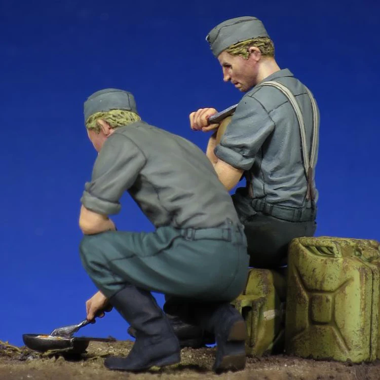 1/35 солдат в состоянии покоя Вторая мировая война смола модели GK военной тематики