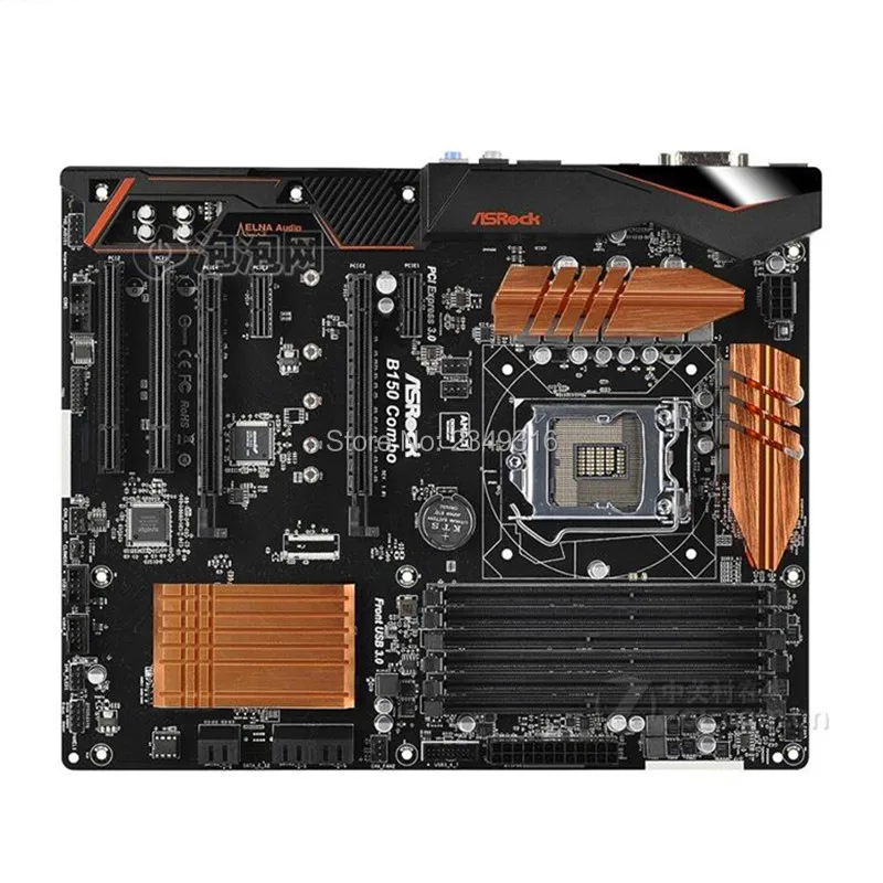 Для материнской платы ASRock B150 комбо оригинальная б/у рабочего стола материнской платы B150 LGA1151 DDR4 SATA3 USB3.0 Поддержка I5 6500