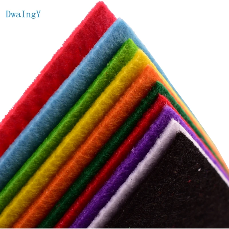DwaIngY 10 шт./лот 2 мм толщина 20x30 см Нетканая войлочная полиэфирная ткань для сделай