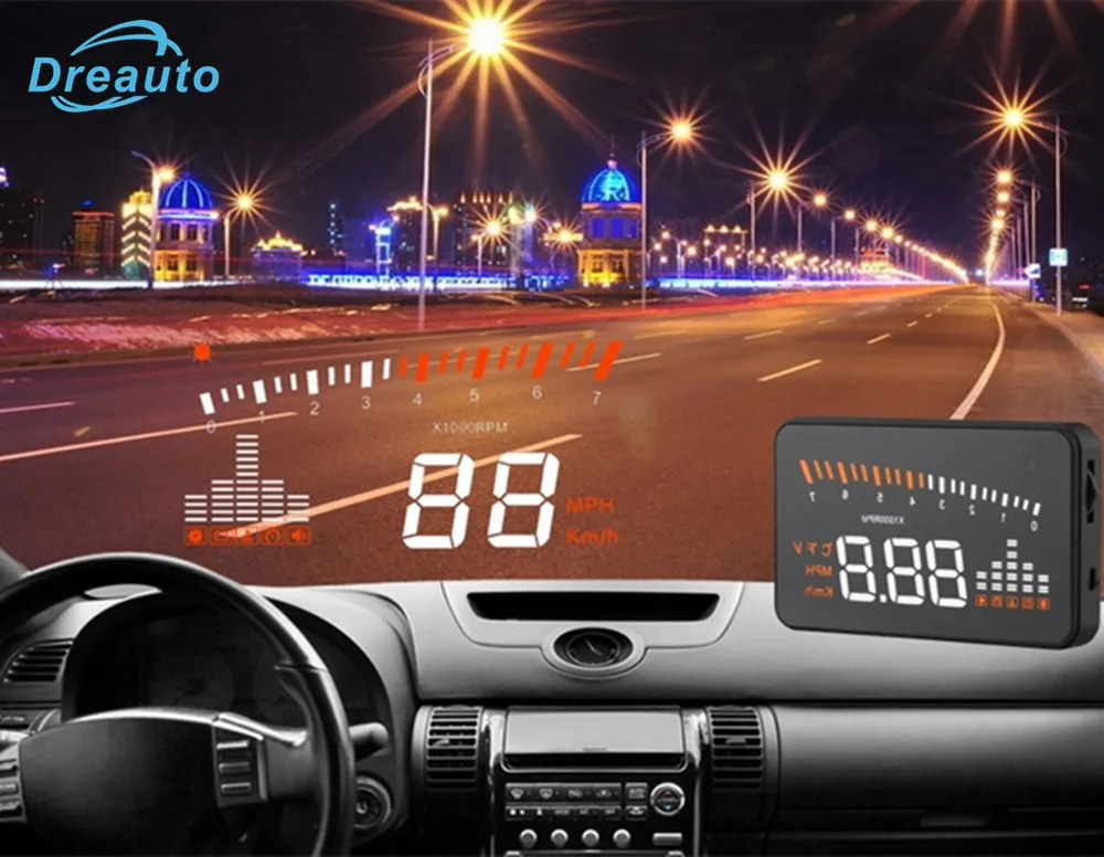 Автомобильный цифровой Hud OBD2 головой вверх Дисплей a100 для BMW Форд Тойота Passat b8 peugeot