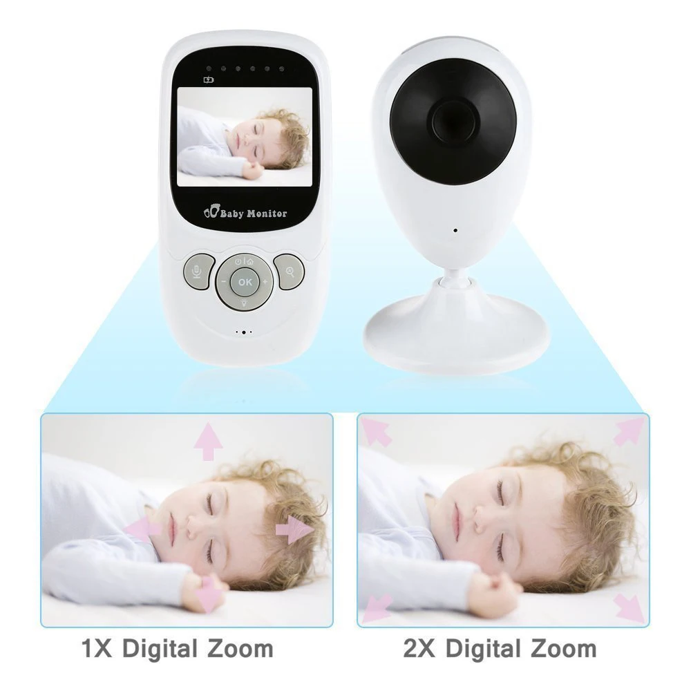 2.4 inch LCD Display Temperature Detection Baby Monitor 2.4GHz Wireless Night Vision Camera Two Way Talk Babysitter |
