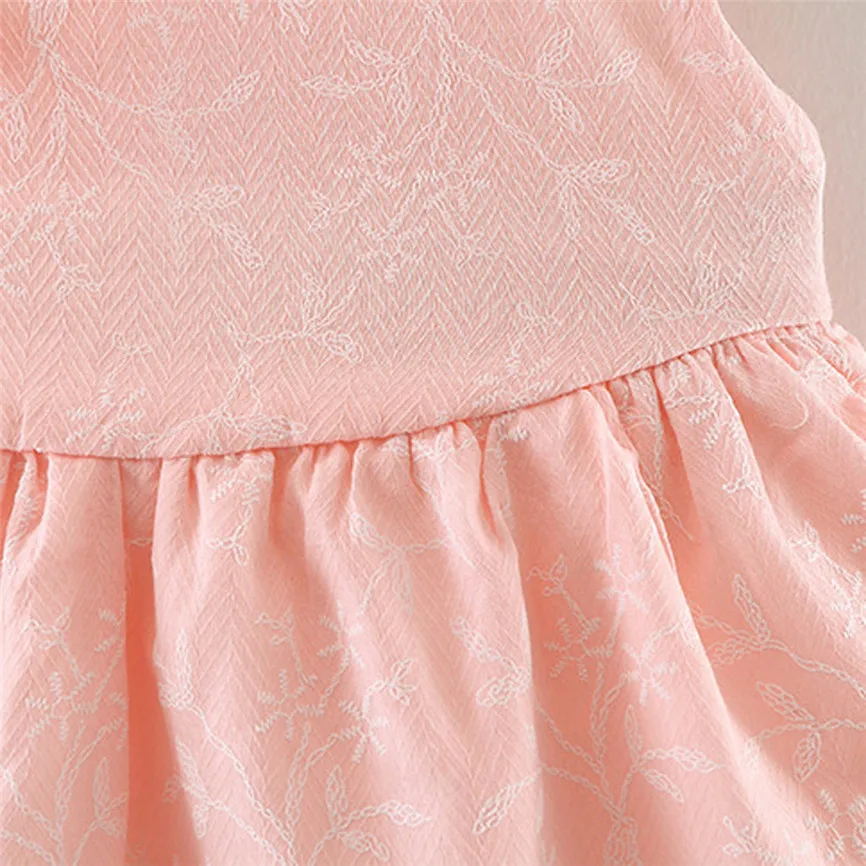 2018 летнее Новое милое платье для девочек принцессы без рукавов с принтом в