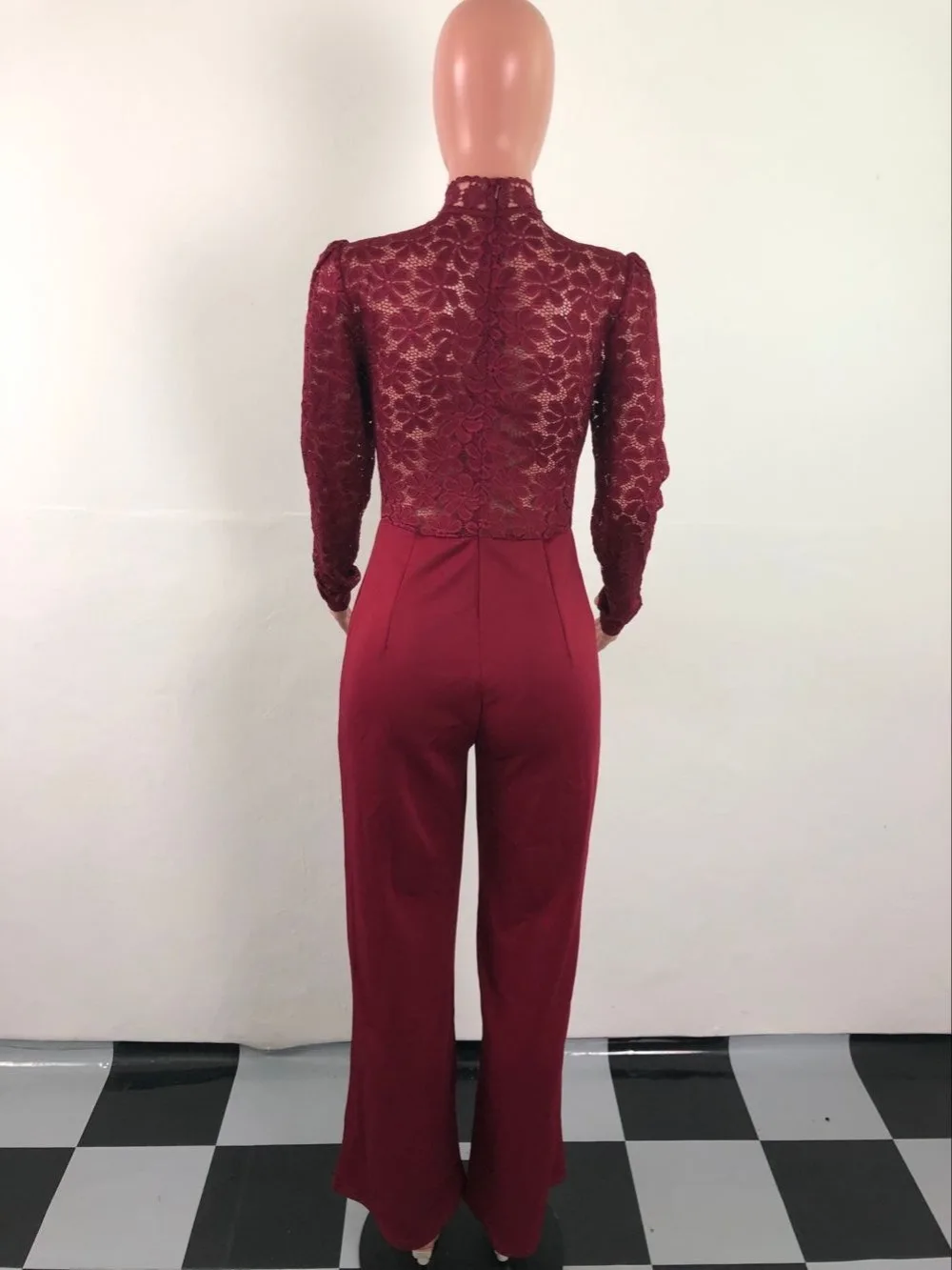 

High Quality Lace Women One Piece Outfits Women Sexy Bodycon Jumpsuits