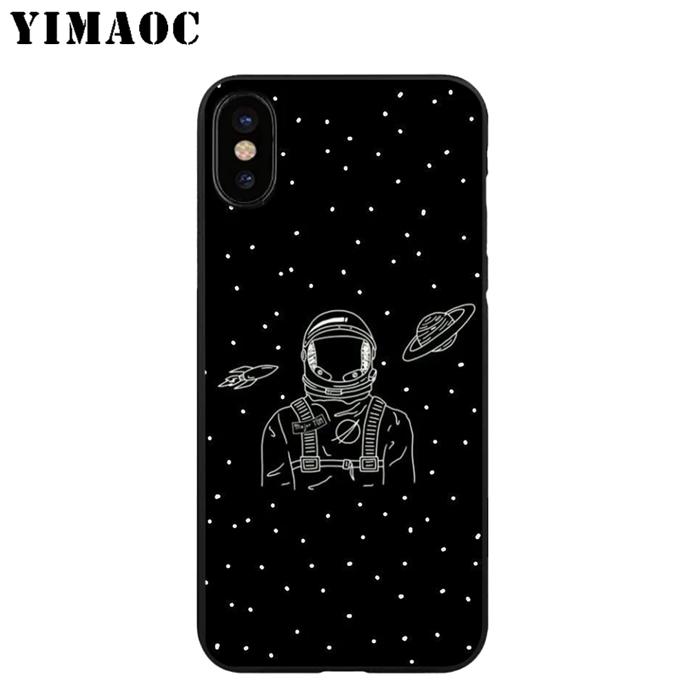 YIMAOC милый чехол с пандой из мягкого ТПУ черного силикона для IPhone X или 10 8 7 6 6S Plus 5 5S