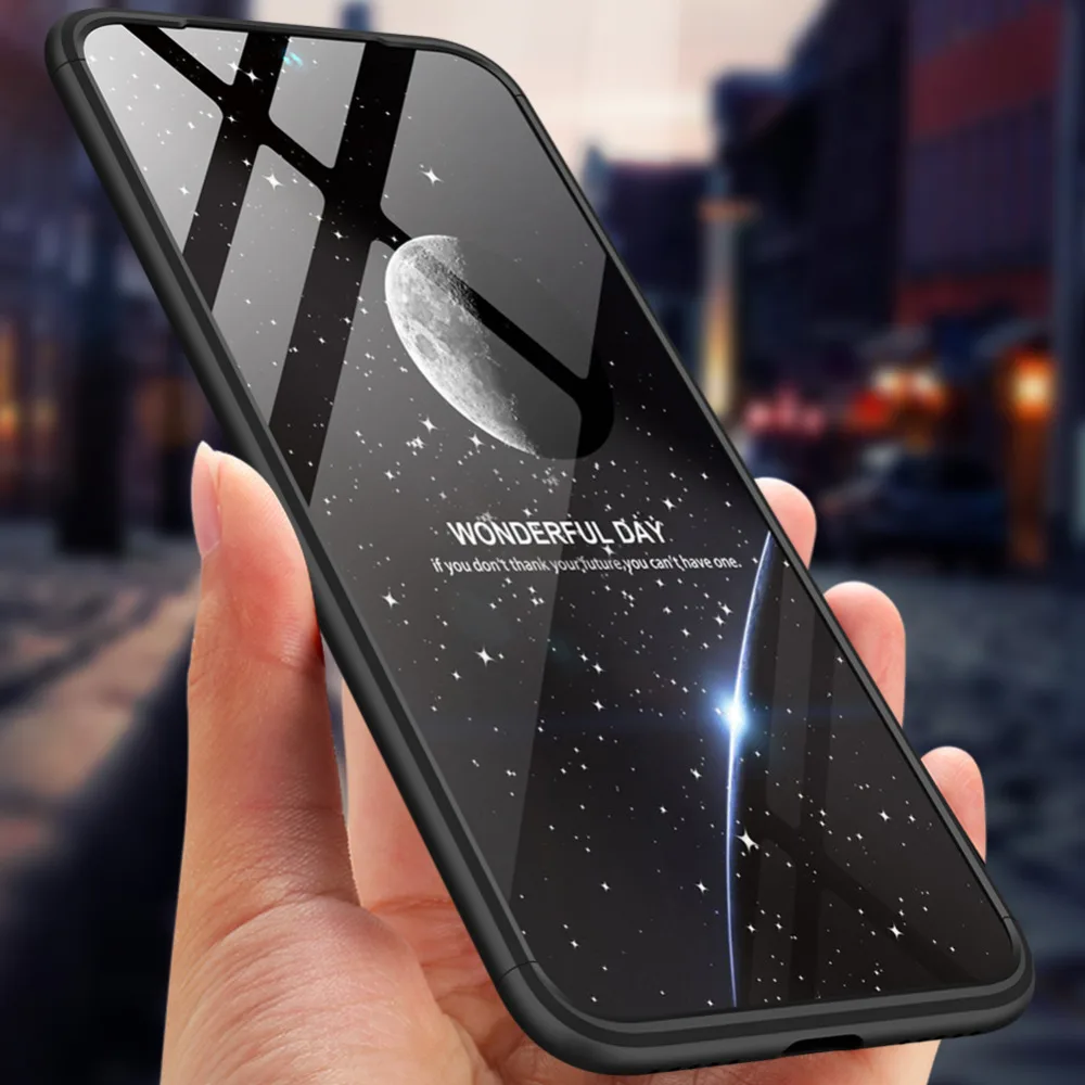 

360 Degree Full Protection Hard Case For Xiaomi Redmi Note 7 Cover shockproof case For Xiaomi Redmi Note 7 case + glass Film