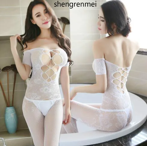 Shengrenmei 2019 Белое Женское нижнее белье с цветочным принтом Экзотическая одежда
