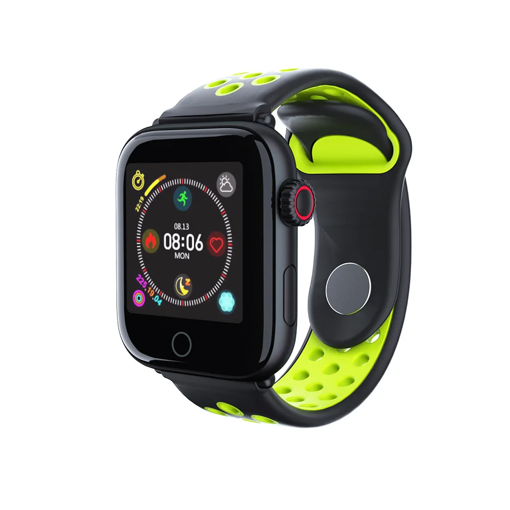 green black Torntisc 1.3 Inch Smart Watch IP67 Waterproof Heart Rate Monitor Blood Pressure For Apple Watch Android Phone SmartWatch Men - Цвет: green black
