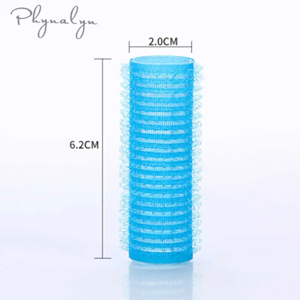 2.0cm Random Color Phynalyn бигуди для волос 6 шт./лот для домашнего использования для парикмахерских DIY бигуди для волос Волшебные самоклеющиеся бигуди для волос парикмахерские инструменты - Цвет: 2.0cm Random Color