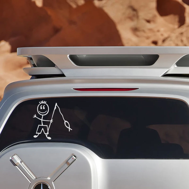 Крутая графика персонализированные наклейки на автомобиль детская Рыбалка