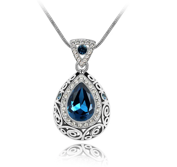Ожерелье с подвеской австрийским кристаллом|designer jewelry|fashion jewelryjewelry design |