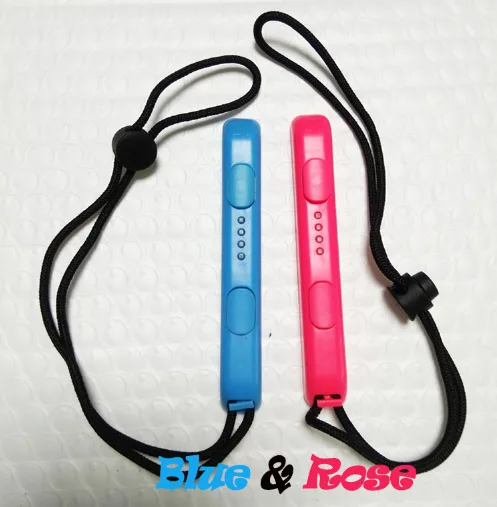 Blue-Rose 1 пара переключателей Joy-Con, ремешок на запястье, ремешок на запястье, 20 разных цветов - Цвет: Blue-Rose