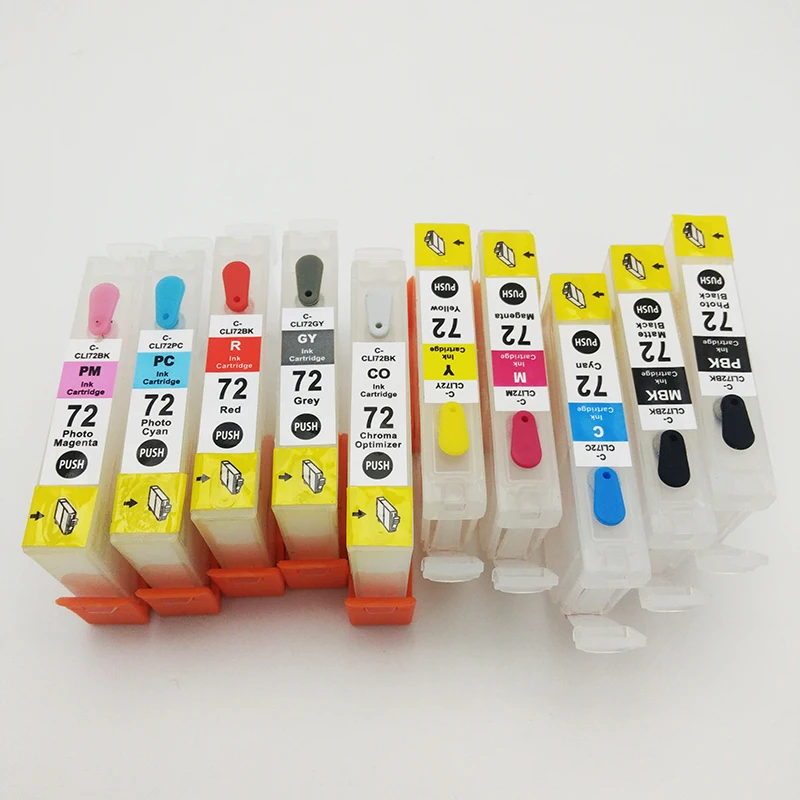 

einkshop PGI-72 Refillable Ink Cartridge For Canon PGI72 PGI 72 PIXMA PRO-10 pro10 pro 10 Printer With one time chips