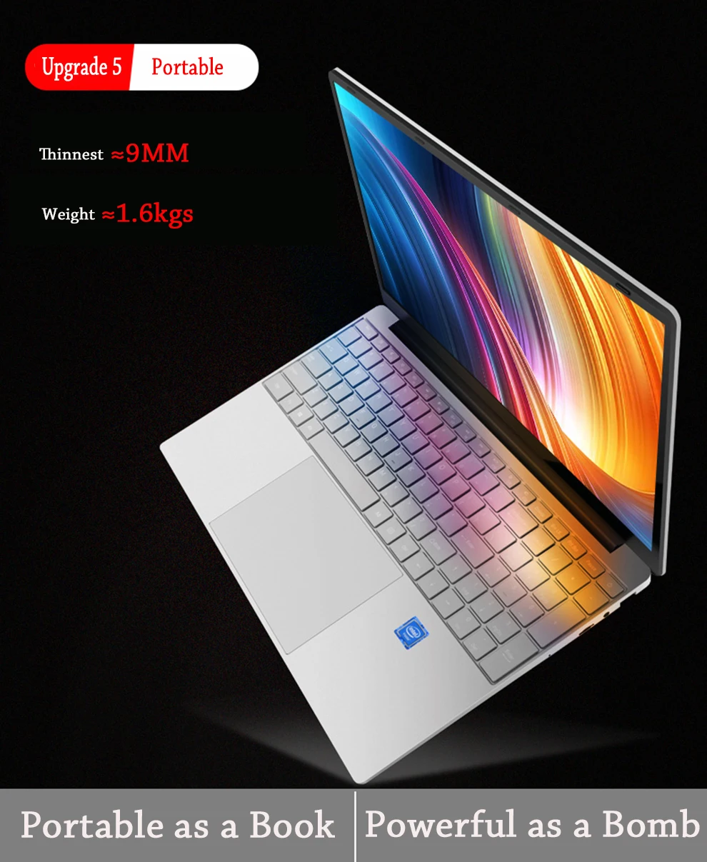 AMOUDO 15,6 дюймов Core i3-5005U 8 ГБ ОЗУ 256 ГБ/512 ГБ/1 ТБ SSD 1920*1080P FHD Win10 двухдиапазонный WIFI ноутбук компьютер