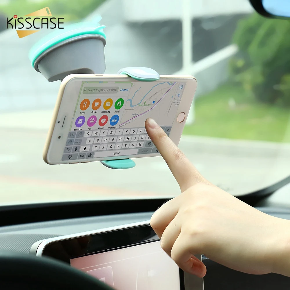 Kisscase pop Универсальный автомобильный держатель телефона для iphone Samsung гнездо 360