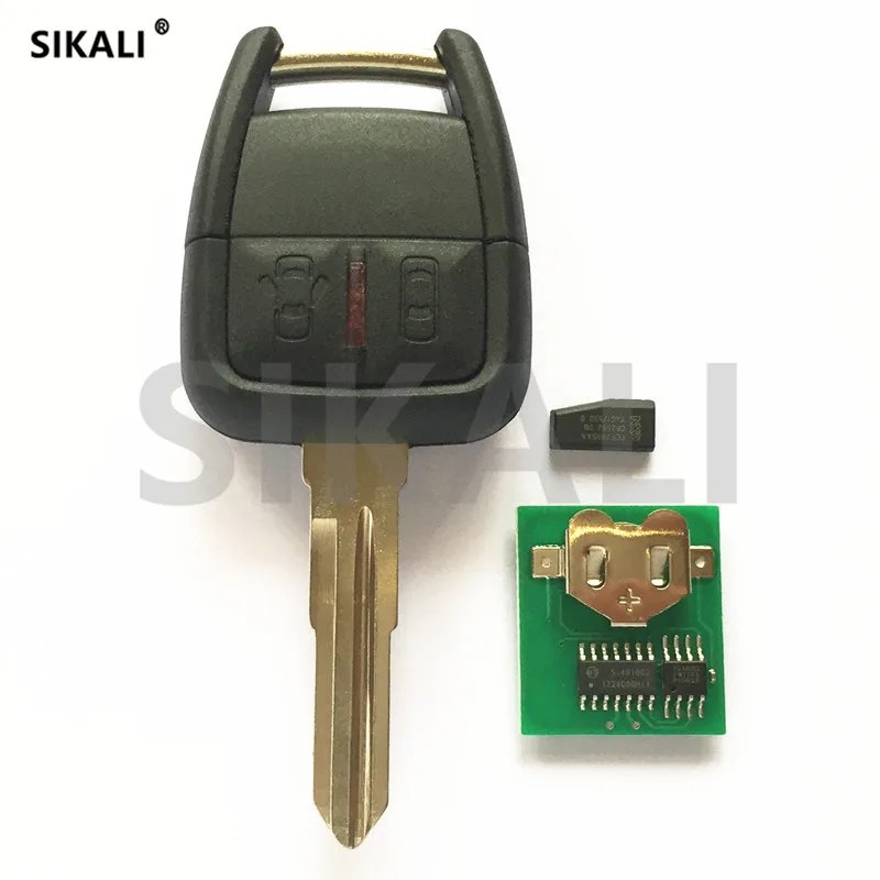 SIKALI 2 Buttons Car Remote Key for Chevrolet Astra Corsa Zafira Vectra 433.92 MHz with ID40 Chip Door Lock Controller | Автомобили и